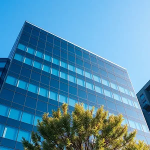 Modern corporate office building housing ALIANDO in Dallas, Texas