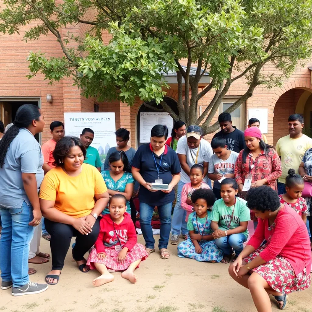 A vibrant community scene depicting diverse development initiatives in North Texas.