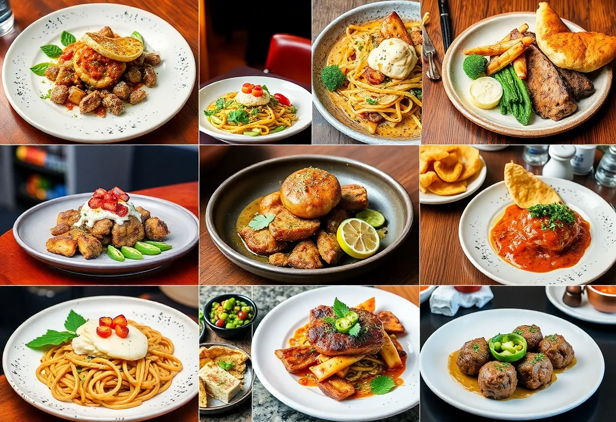 A diversity of dishes from the top restaurants in Dallas.