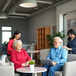 Interior of a home care agency office in Dallas