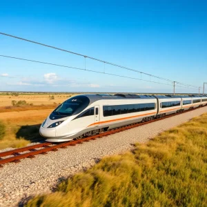 High-speed train between Dallas and Houston