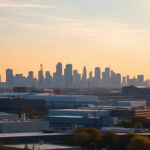 Modern industrial buildings in Dallas