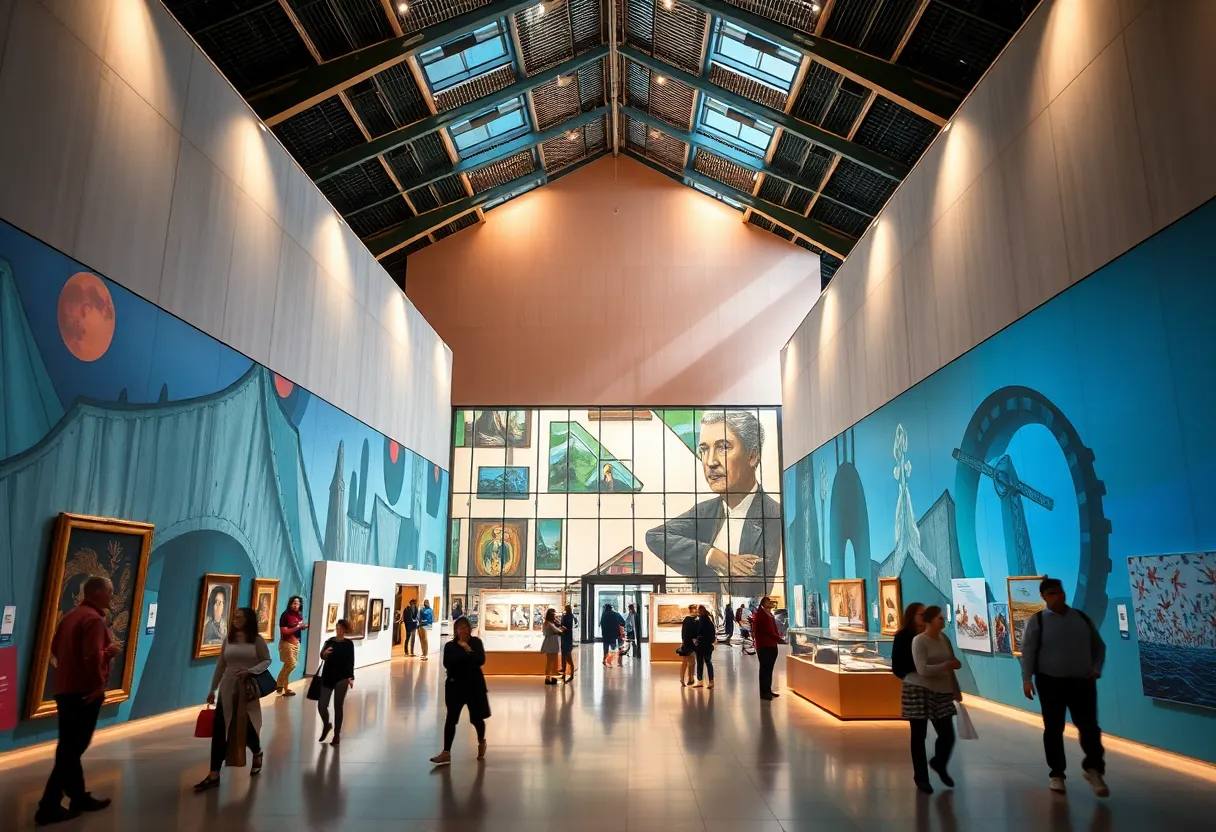 Exterior view of the Dallas Museum of Art showcasing contemporary design