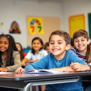Students in a Fort Worth classroom engaging in group learning