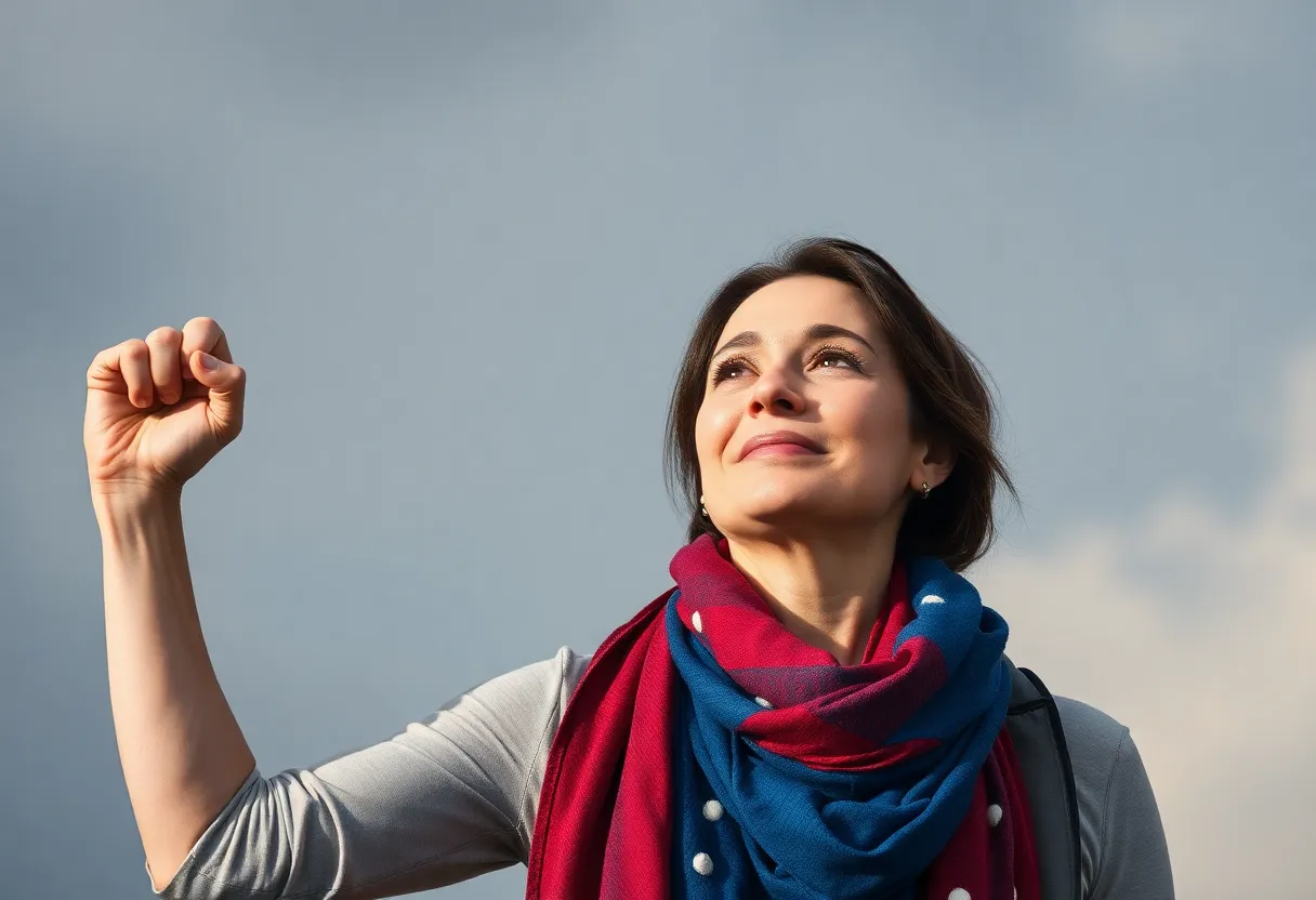 Symbol of resilience in cancer battle