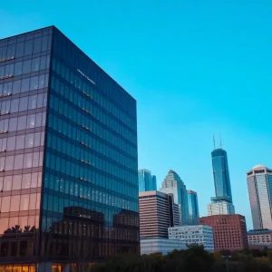 Modern building representing NYSE Texas headquarters in Dallas.