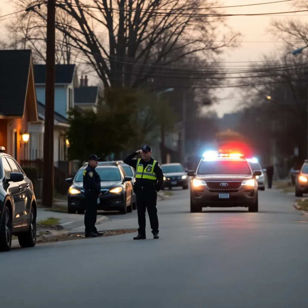 Police investigating the scene of a shooting in Oak Cliff