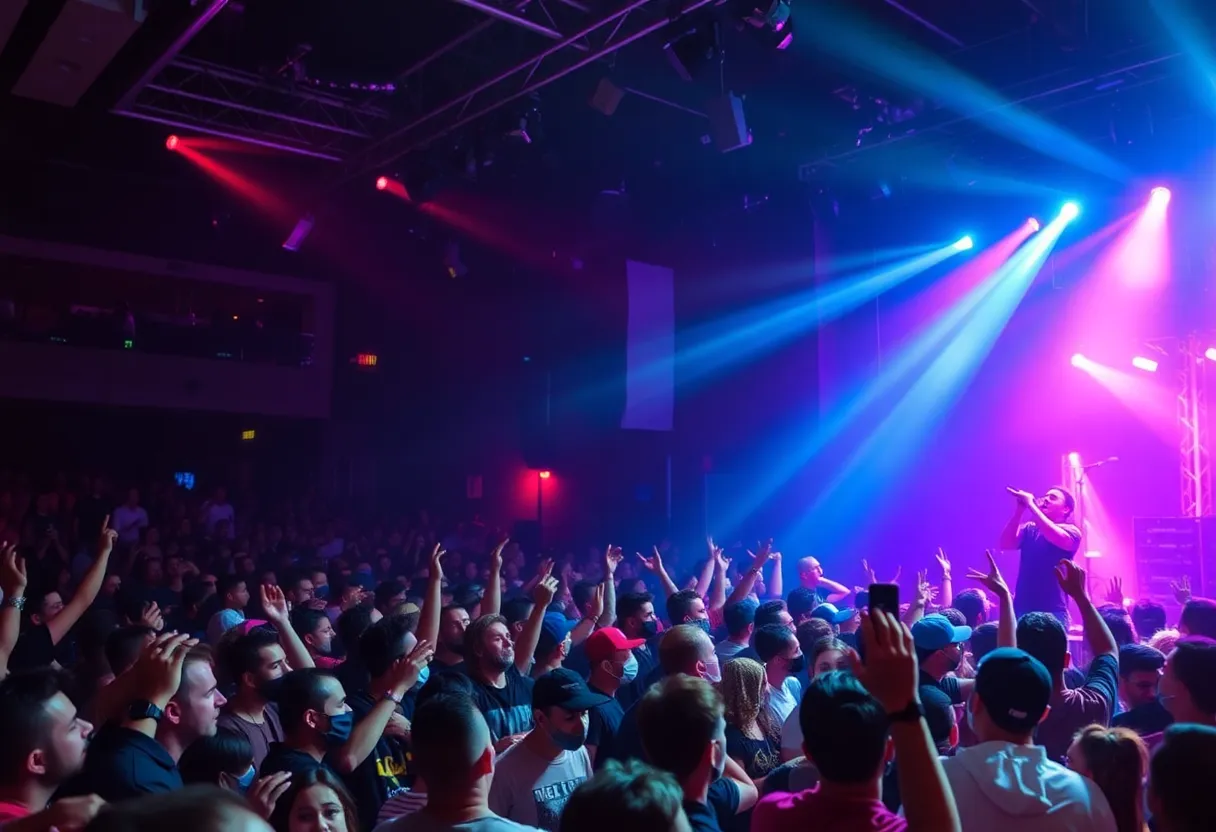 Crowd enjoying the OsamaSon Psykotic Tour concert