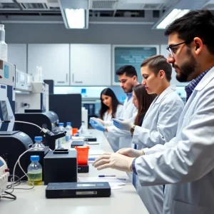 OSPRI biotechnology lab with PCR testing equipment
