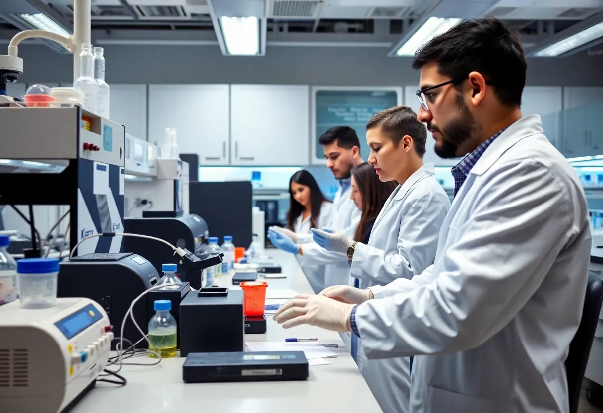 OSPRI biotechnology lab with PCR testing equipment