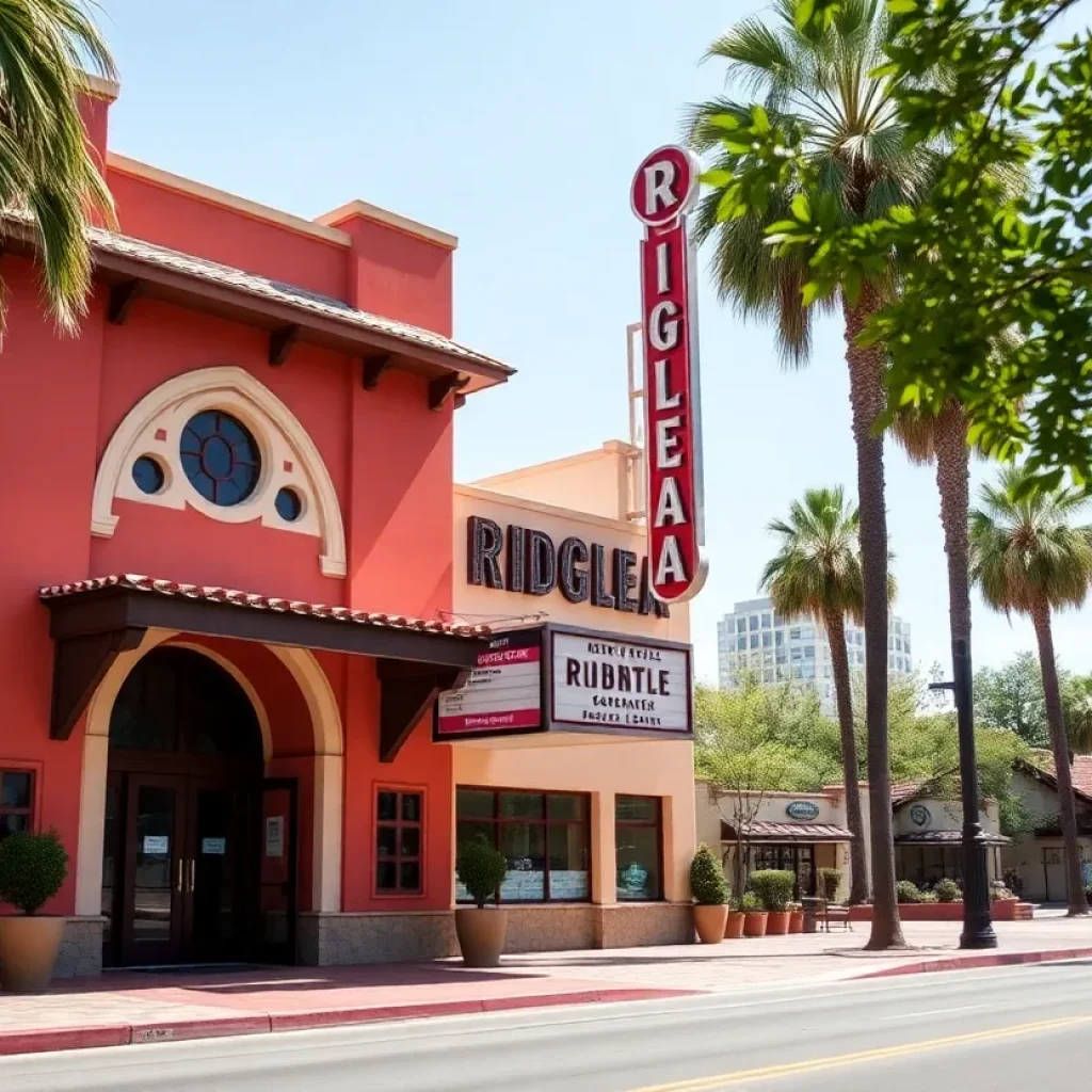 Exterior of the Ridglea Theater in Fort Worth, Texas