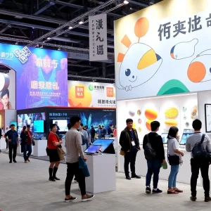 Exhibition at Taiwan Expo USA 2025 showcasing technology and culture