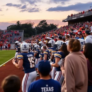 Exciting moment from a Texas high school football game