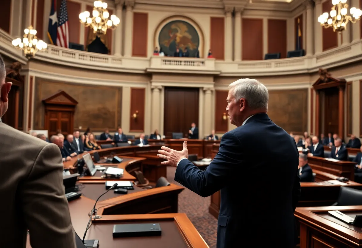 Texas House of Representatives during a legislative session.