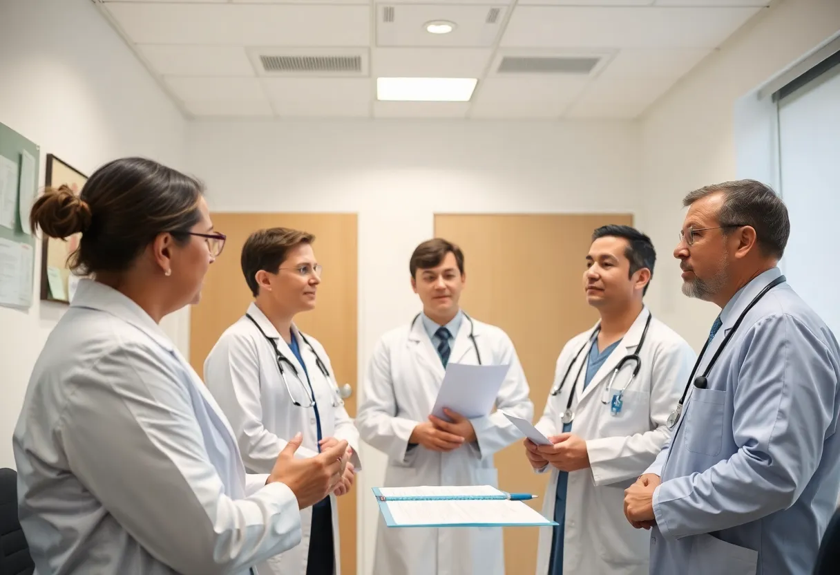 Texas Medical Board discussing doctor license suspension