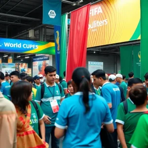 Group of volunteers organizing for FIFA World Cup 2026