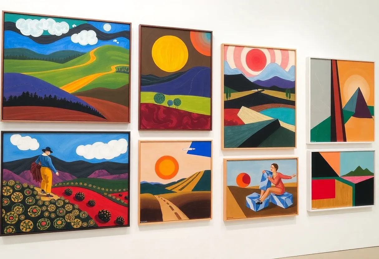 Artwork from the American Modernism Exhibition at the Amon Carter Museum