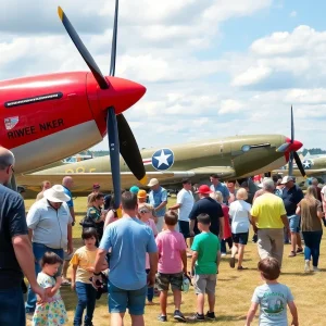 Historic aircraft on display at the Aviation Discovery Fest in Dallas