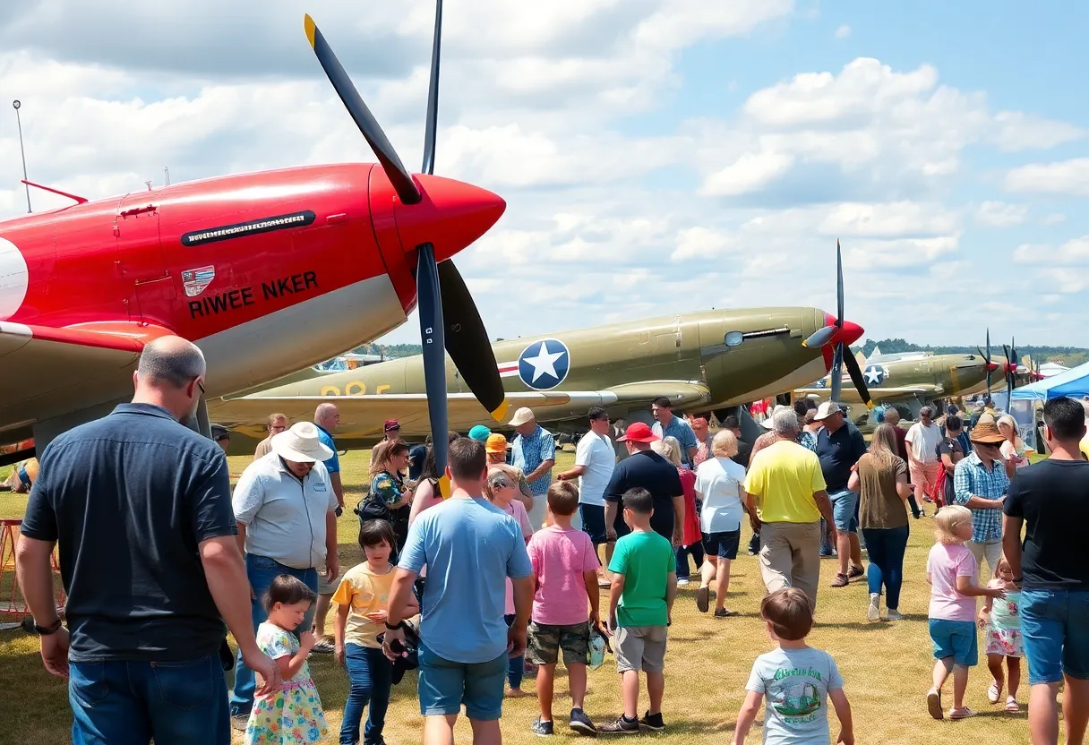 Historic aircraft on display at the Aviation Discovery Fest in Dallas