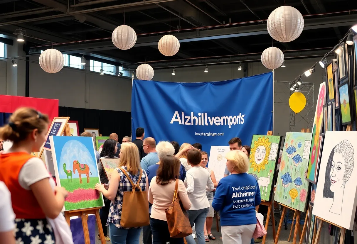 Community gathering for AWARE Affair focusing on Alzheimer’s support