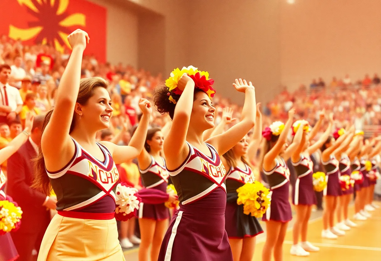 Celebration of Bring It On 25th Anniversary with cheerleading scene