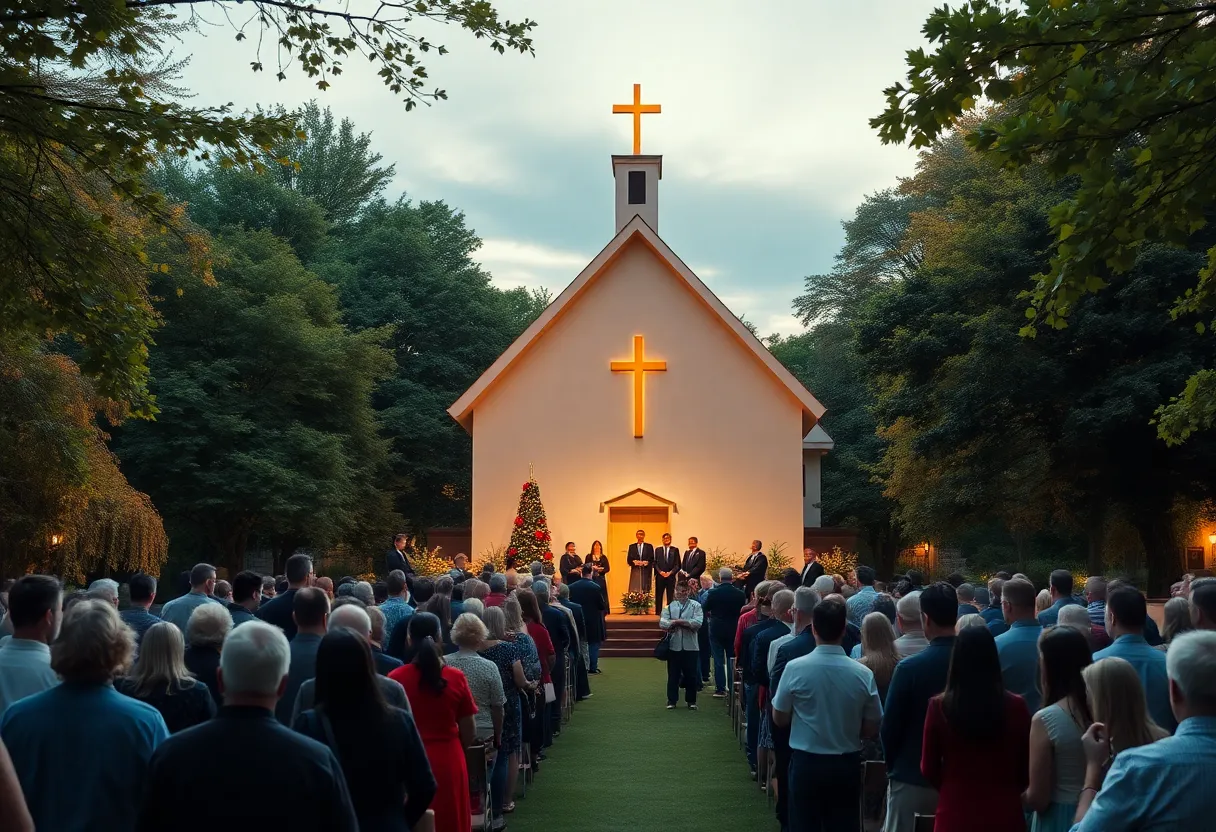 Memorial service at Cedar Heights Baptist Church