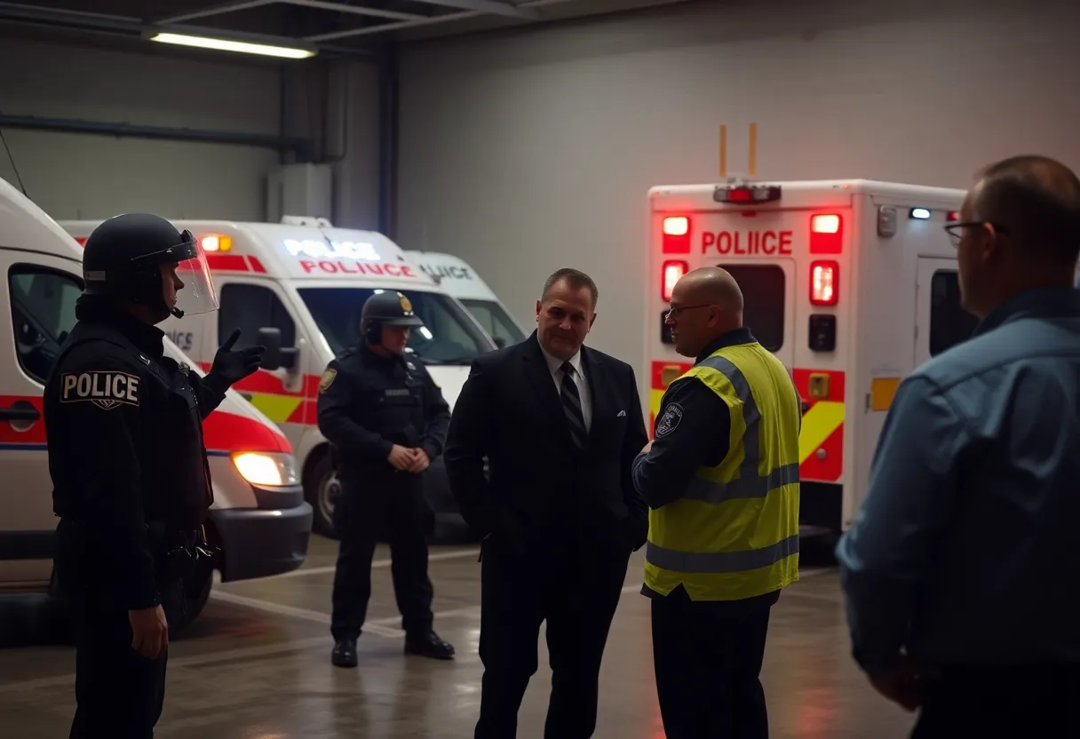 Police presence at the ICE facility in Dallas after a shooting incident