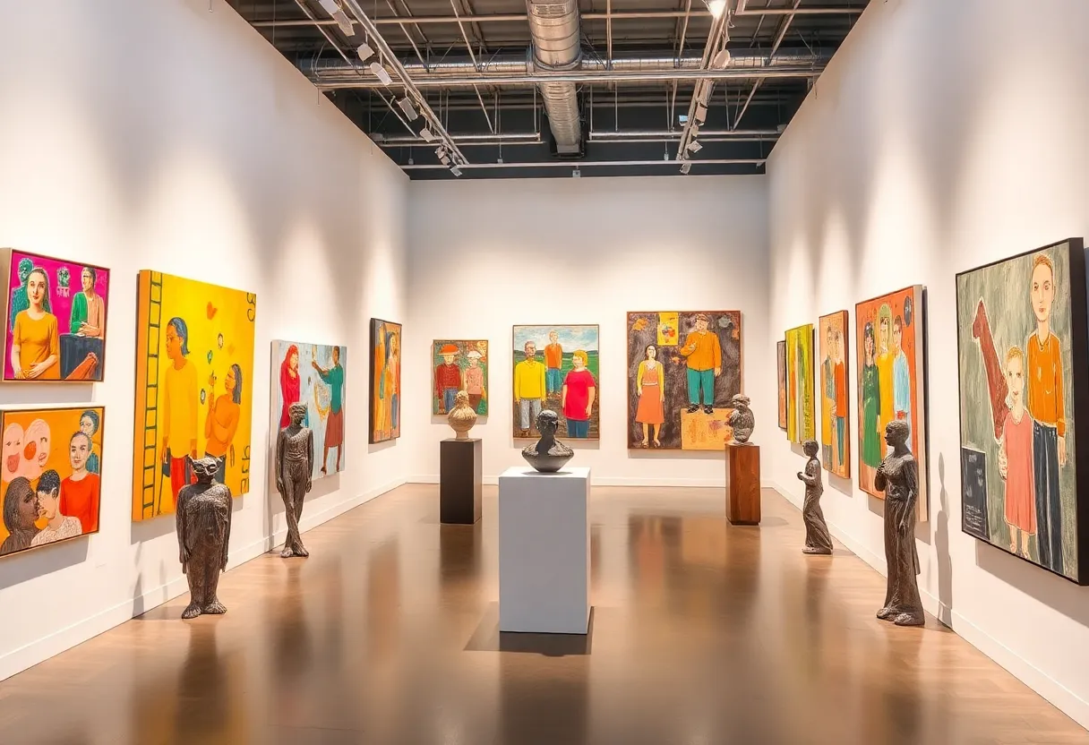 Art exhibition featuringworks by Daniel Rios Rodriguez at Ruby City