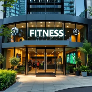 Exterior view of an EoS Fitness center in Dallas