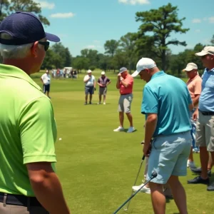 Golfers participating in the Fore The 24 charity tournament