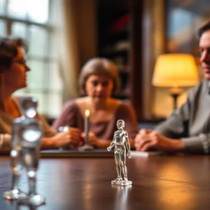 Scene from The Glass Menagerie showcasing family intimacy and fragility.