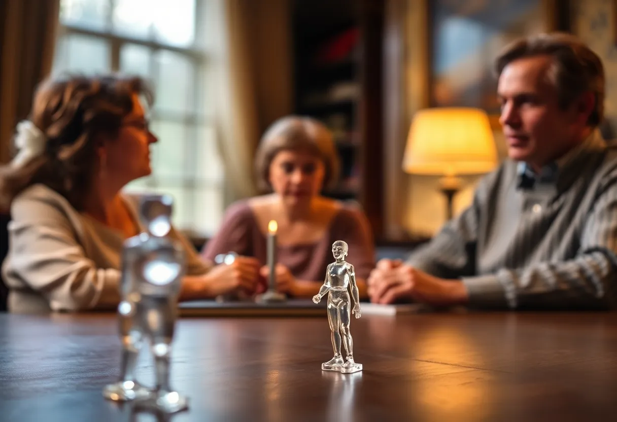 Scene from The Glass Menagerie showcasing family intimacy and fragility.