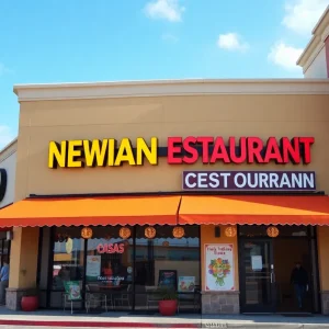 Exterior view of Hashtag India restaurant in Ashburn, Virginia