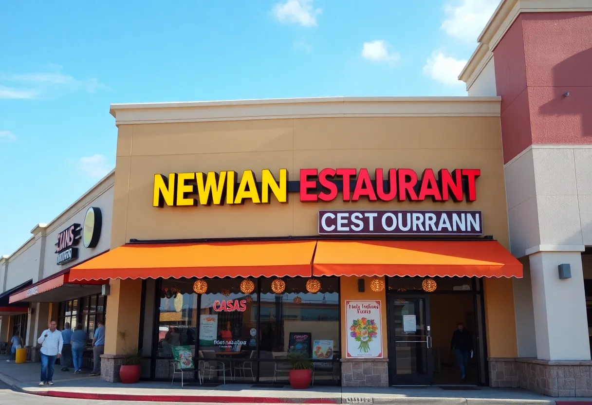 Exterior view of Hashtag India restaurant in Ashburn, Virginia
