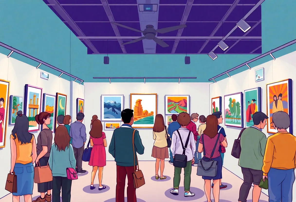 Art exhibition by Jacqueline Smith at Goldmark Cultural Center