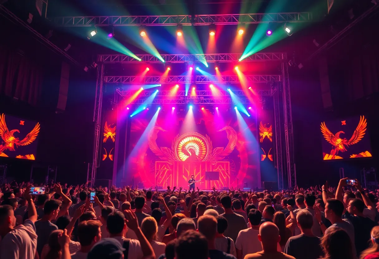 Concert scene from Lady Gaga's Mayhem Ball Tour