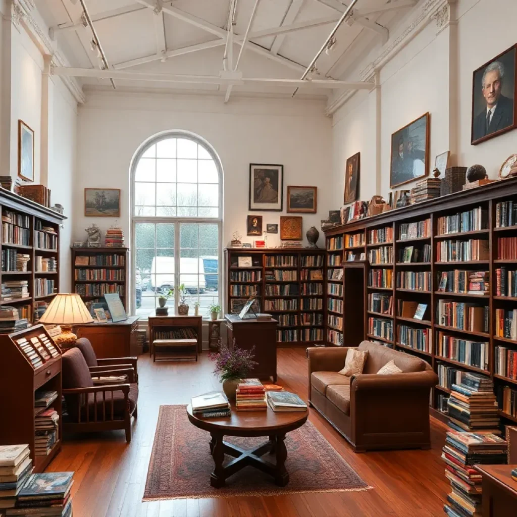 Interior view of the Larry McMurtry Literary Center