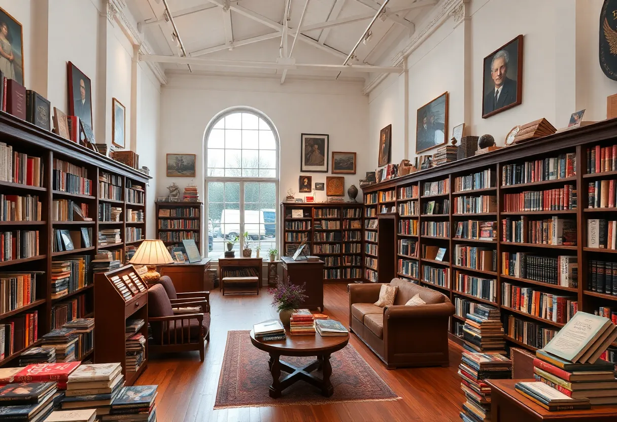 Interior view of the Larry McMurtry Literary Center