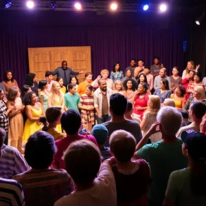 Audience enjoying an affordable live theater performance in North Texas