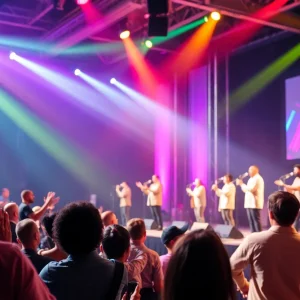 Audience enjoying a gospel concert