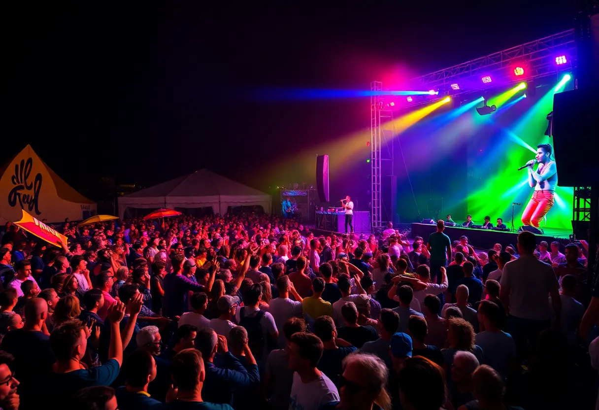 Live performance during MGK's tour concert