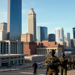 National Guard troops in Chicago environment