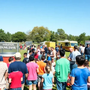 Families enjoying activities at North Texas Giving Day in Kaleidoscope Park