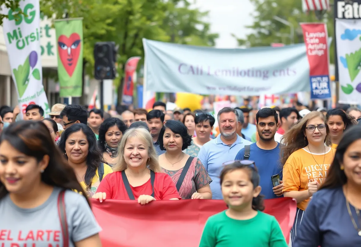 People participating in North Texas Giving Day event