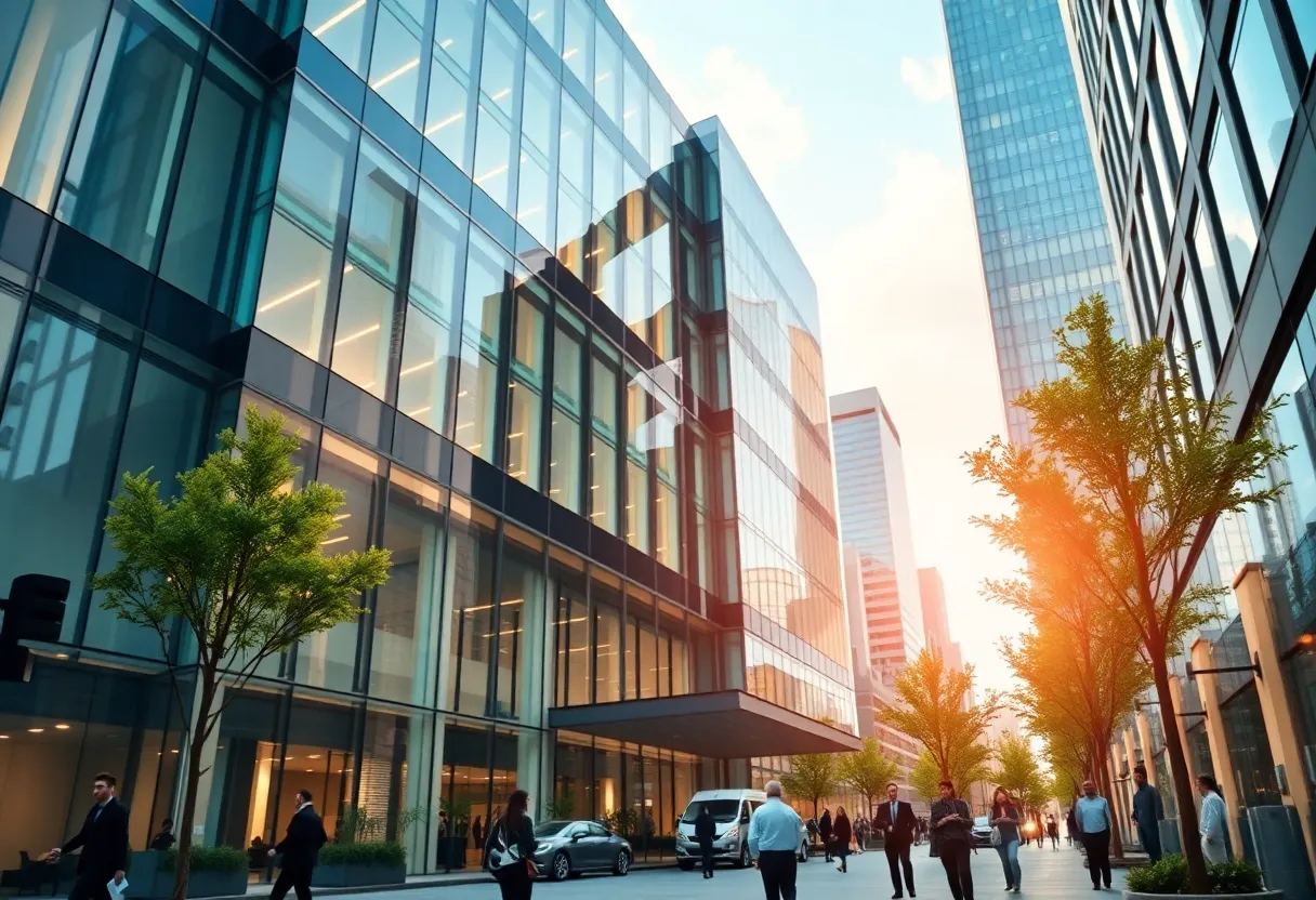 New Scotiabank office building in Dallas at Victory Park