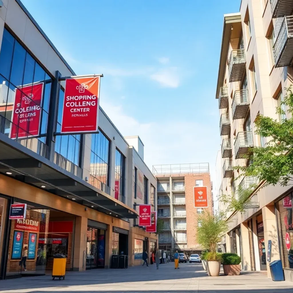 The Shops at Willow Bend with construction signs for redevelopment.