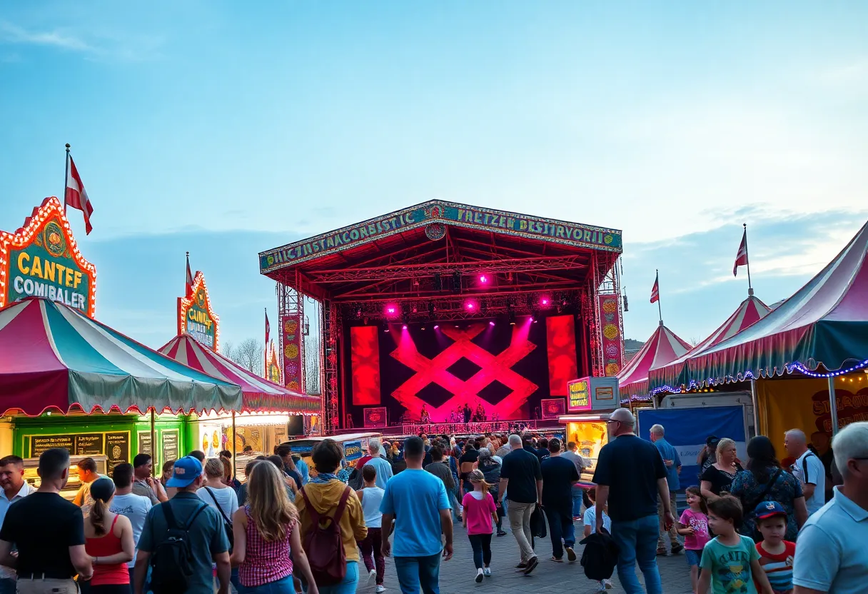 Crowd enjoying activities at the State Fair of Texas