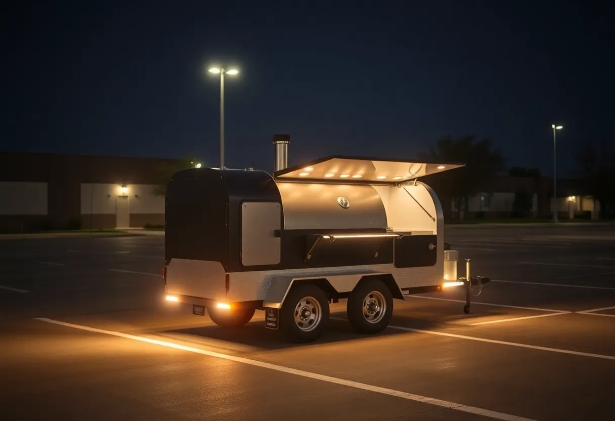 Custom smoker trailer used by a Texas chef, now stolen in Dallas