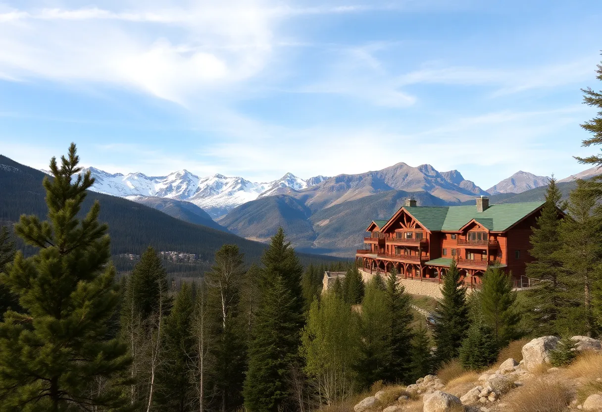 Scenic view showing Sundance Mountain Resort and its natural surroundings.