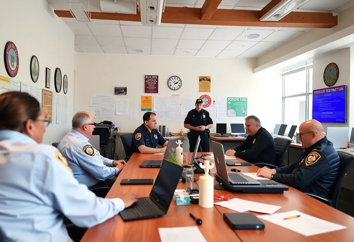 Texas Anti-Gang Center collaborative workspace with law enforcement agencies
